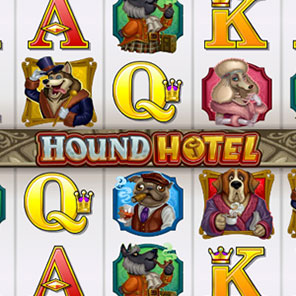 В азартный игровой аппарат Hound Hotel мы играем без смс онлайн без регистрации бесплатно без скачивания в демо варианте